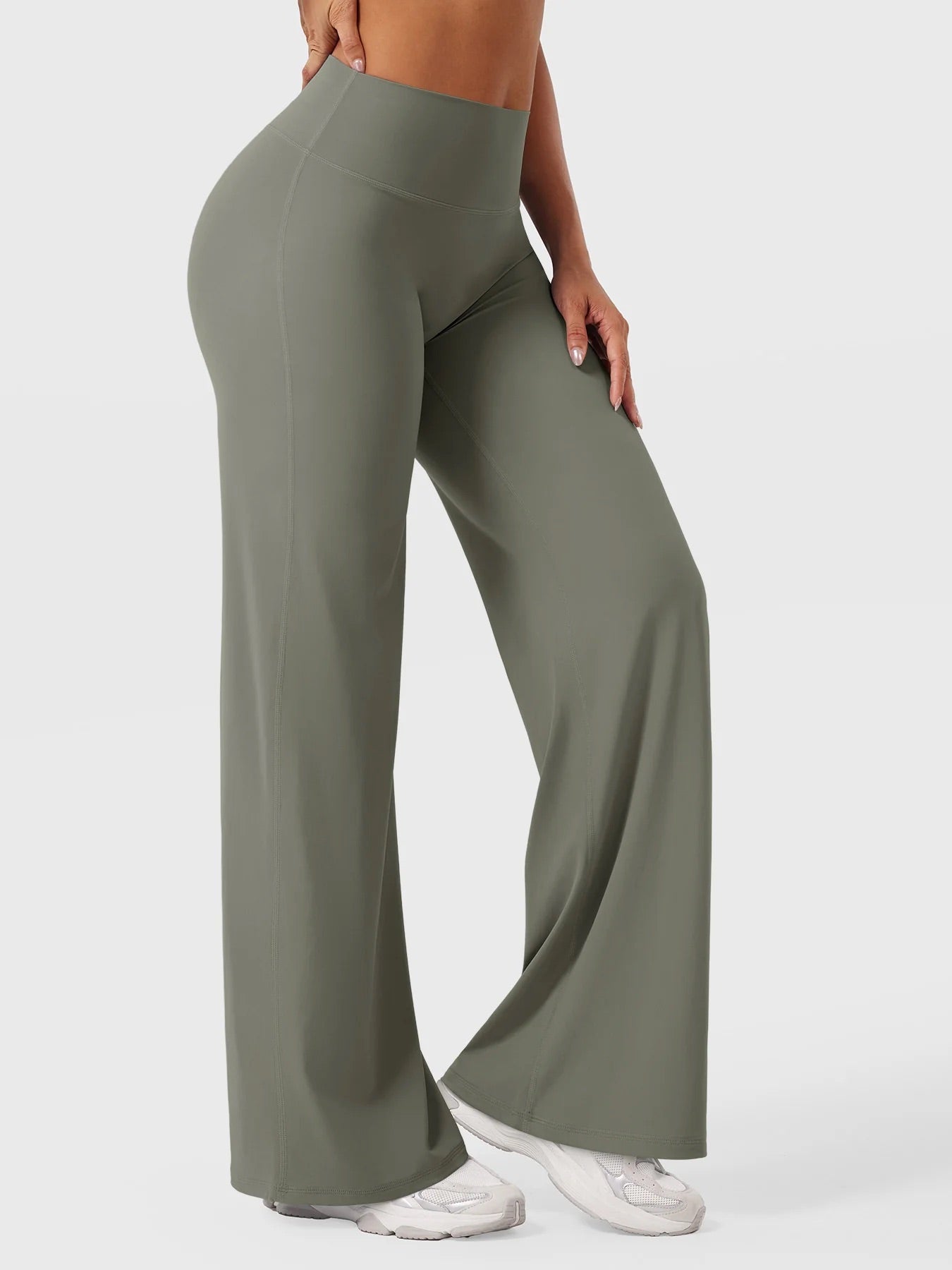 Acyliq High-waisted Straight Leggings